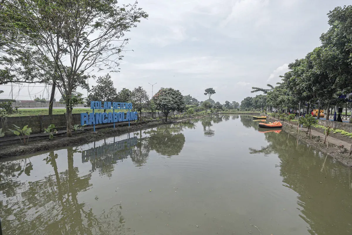 Kolam Retensi Rancabolang di kawasan Gedebage, Kota Bandung. (Sumber: Humas Pemkot Bandung)