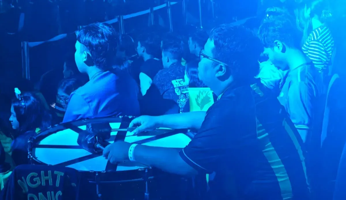 Supporter Onic Esport asal Bandung. (Sumber: dok. pribadi | Foto: Mila Aulia)