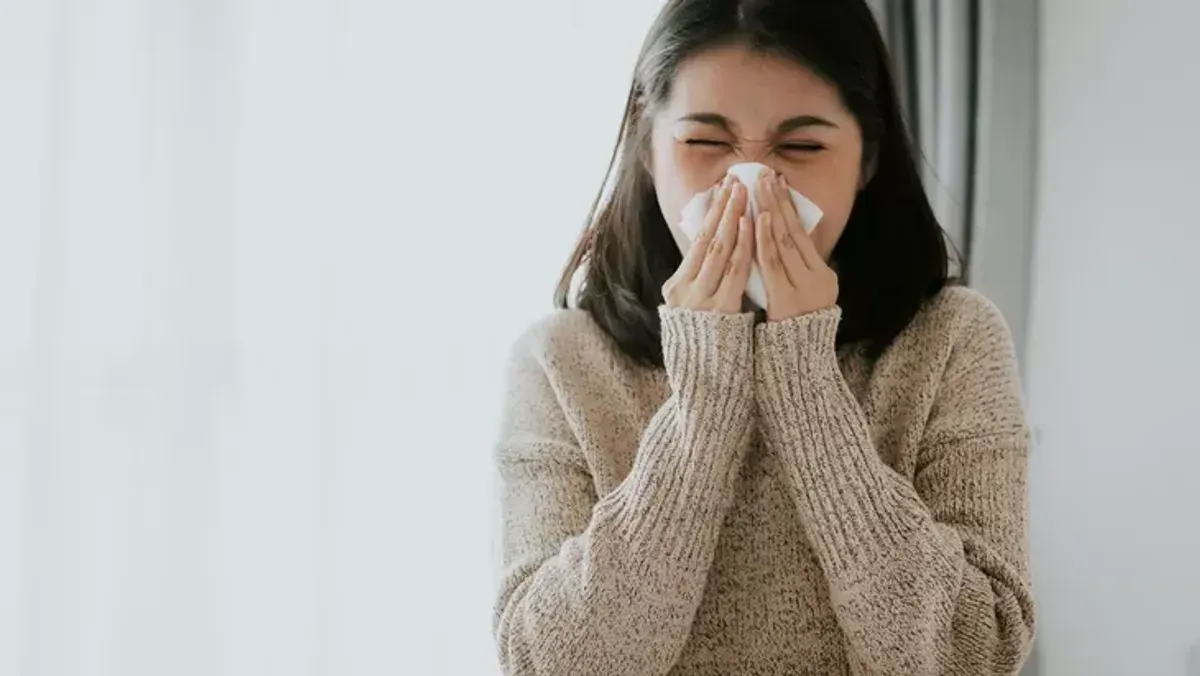 Ilustrasi penderita influenza.