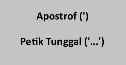 Mirip Bentuk Tanda Baca Apostrof dan Petik Tunggal, Gunanya Ternyata Beda