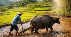 Sawah, Kerbau (Baja), dan Kenangan