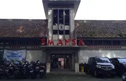 Bangunan SMAN 1 Kota Bandung yang menjadi arena konflik lahan antara Pemprov Jabar dengan Perkumpulan Lyceum Kristen (PLK) (Foto: Gilang Fathu Romadhan)