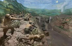 Diorama Pertempuran Bojongkokosan di Museum Satriamandala. (Sumber: Wikimedia)