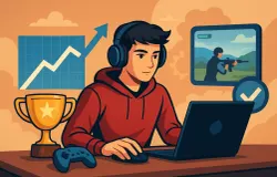 gamer yang membuka seluruh peluang karier menuju jenjang ekonomi yang lebih baik (Sumber: Ilustrasi oleh AI)