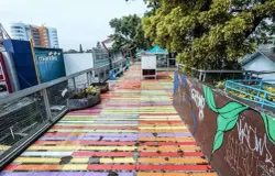 Suasana Teras Cihampelas Menampakan suasana kosong pada Senin (1/12/2025). (Sumber: Dokumentasi Penulis | Foto: Rafli Ashiddieq)