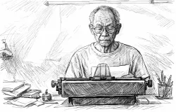 Pramoedya Ananta Toer. (Sumber: Wikimedia Commons | Foto: Lontar Foundation)