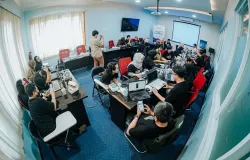 Program Google AI Tools for Journalist yang digelar selama dua hari, 23–24 Desember 2025 di Kantor Ayo Media Network. (Sumber: Ayobandung.id | Foto: Kavin Faza)