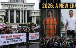 Ilustrasi pro kontra akan hukuman mati. (Sumber: gemini.ai)