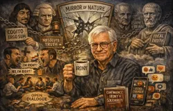 Richard Rorty menolak hasrat epistemologis, keinginan obsesi manusia dalam kepastian dan soloidaritas daripada objektivitas. (Sumber:Dokumentasi Penulis)