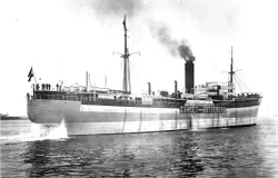 Kapal SS Garoet yang ditorpedo pasukan Jerman di Perang Dunia II. (Sumber: Stichting Maritiem Historische Data)