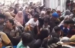 Tangkapan layar kekacauan pesta pernikahan anak KDM di Garut. (Sumber: Istimewa)