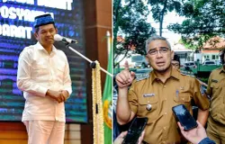 Gubernur Jawa Barat Dedi Mulyadi dan Wali Kota Bandung Muhammad Farhan. (Sumber: Humas Pemrov Jabar dan Kota Bandung)