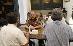 Diskusi bersama Sofwan Dedy Ardyanto, anggota Komisi V DPR (Sumber: dokpri | Foto: Totok Siswantara)