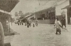 Ilustrasi babjir di Braga tahun 1940.