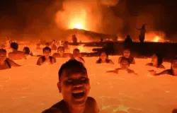 Video viral hasil rekayasa AI "Hari Pertama di Neraka". (Sumber: TikTok @veo3sesat)