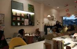 Pemateri World Keffiyeh Day 2025 (Mahdiah), Selasa, 13 Mei 2025. (Sumber: Dokumentasi Penulis | Foto: Dias Ashari)