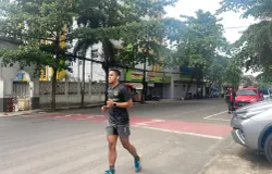 Zulfi saat berlari (Foto: Dokumentasi pribadi)