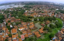 Potret kawasan Baleendah, Kabupaten Bandung, saat diterjang banjir musiman. (Sumber: Ayobandung)