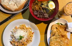 Makan internasional dan tradisional (Sumber: Dokumentasi Penulis | Foto: Ayyasy)