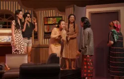 "Tambéla", naskah saduran Rosyid E. Abby dengan naskah asli "Peti Mati" karya Yessi Anwar. D. (Sumber: Instagram/bunduygurnita)