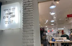 Bangunan bergaya modern ini menjadi identitas kuat gerai fashion lokal di Jalan Trunojoyo No. 30, Kota Bandung, pada Sabtu (29/10/2025). (Sumber: Bunga Citra Kemalasari)