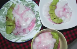 Es Pisang Ijo Rumahan Khas Makassar (Foto: Fadiah Najlakayla Muliana)