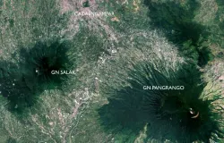 Cadasngampar di Kecamatan Sukaraja, Kabupaten Bogor. (Sumber: Citra satelit: Google maps)