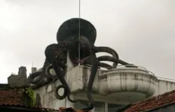 Potret Rumah Gurita di kawasan Sukajadi, Kota Bandung.