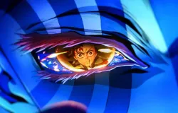 Pertarungan sengit antara Akaza dan Tanjiro di Demon Slayer: Infinity Castle (2025) menampilkan visual sinematik memukau dan emosi yang intens. (Sumber: Crunchyroll)