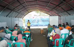 Pelatihan Mitigasi Bencana Banjir di Desa Majalaya, Bandung (Sumber: BBWS Citarum)