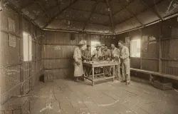 Ilustasi judi dadu zaman kolonial Belanda.