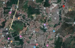 Setidaknya terdapat tujuh nama geografis Gandasoli di Jawa Barat. (Sumber: Citra satelit: Google maps)