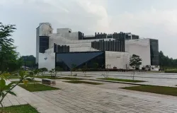 Perpustakaan Jusuf Kalla di Kawasan Universitas Islam Internasional Indonesia Kota Depok (Sumber: Dokumentasi Penulis | Foto: Dias Ashari)