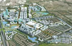 Blueprint peta Bandung Teknopolis di Gedebage yang gagal dibangun.