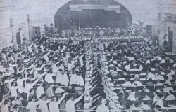 Kongres kedua Partai Indonesia Raya (Parindra) yang berhaluan fasis di Bandung tahun 1939. (Sumber: KITLV)
