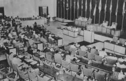 Konferensi Asia Afrika 1955 di Bandung. (Sumber: Museum Konferensi Asia Afrika)