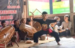 Penampilan Pencak Silat Putra Layang Pusaka (Sumber: Dokumentasi Pribadi | Foto: Jajang Nurdiansyah)