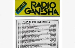 Daftar lagu Top Hits Pop Indonesia edisi Desember 1990 yang dimuat di surat kabar Suara Pembaruan. (Sumber: Dokumentasi Penulis | Foto: Kin Sanubary)