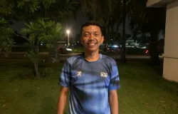Bahrul Husaeni mendirikan DuduluRun sebagai wadah untuk memantau progres kesehatan dan perkembangan setiap pelari secara bertahap. (Sumber: ayobandung.id | Foto: Halwa Raudhatul)