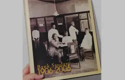 Buku "100 Tahun Bank Baudara". (Sumber: Dokumentasi Penulis | Foto: Malia Nur Alifa)
