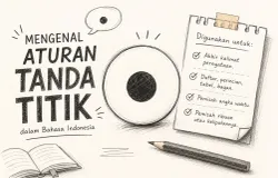 Tanda titik, meski tampak sederhana, banyak orang masih keliru dalam penggunaannya. (Sumber: Ilustrasi oleh ChatGPT)