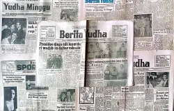 Surat kabar Berita Yudha, salah satu harian berpengaruh pada era Orde Baru yang diterbitkan oleh TNI Angkatan Darat. (Sumber: Koleksi: Kin Sanubary)