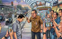 Ilustrasi pejabat memarahi bawahan (Sumber: Dokumentasi pribadi | Foto: AI Gemini)
