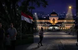 Ilustrasi makna hari kemerdekaan untuk mengatasi kegelapan di ruas jalan dan ruang publik. (Sumber: Hasil kreasi dengan Gemini | Foto: Sri Maryati)