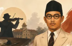 Ilustrasi Wage Rudolf Soepratman. (Sumber: Ayobandung.id)