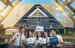 Ilustrasi peran Unpad membantu siswa memperoleh LoA dari universitas top dunia (Sumber: dibuat dengan Gemini | Foto: Totok Siswantara)