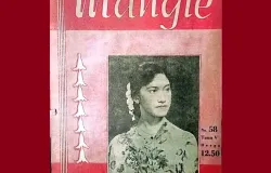 Majalah Mangle edisi Agustus 1962, menampilkan mojang Bandung, Tatty Kartika, sebagai wajah sampul. (Sumber: Dokumentasi Kin Sanubary)