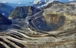 Penambangan Freeport di Grasberg, Mimika, Papua. (Sumber: Kementerian ESDM)