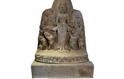 Prasasti Amoghapasa yang diberikan oleh Kertanegara kepada Kerajaan Pamalayu. (Sumber: Museum Nasional Indonesia)