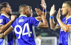 Persib bertanding dalam Piala Presiden 2026 di Stadion Si Jalak Harupat, Kabupaten Bandung, Sabtu 25 Juli 2026. (Sumber: Ayobandung.id | Foto: Irfan Al-Faritsi)